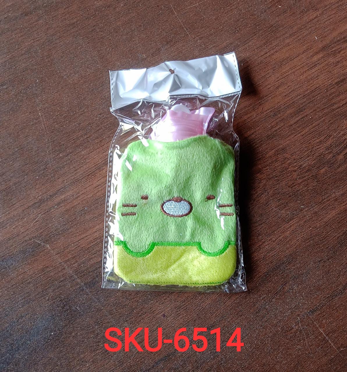 Green Kitty hot water bag for warming and pain relief Green Kitty hot water bag for warming and pain relief